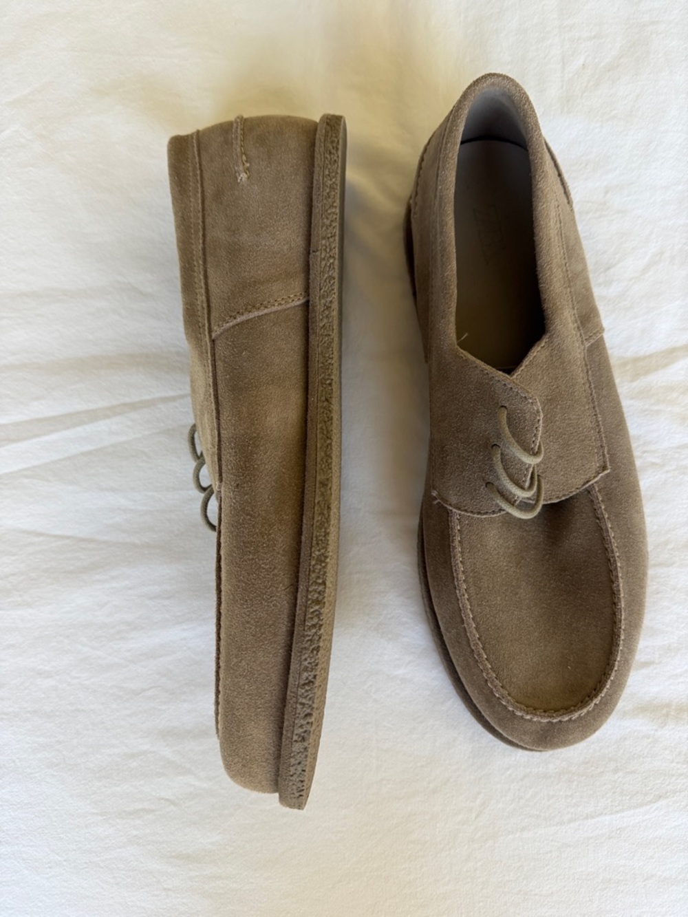 Zara Men's Suede Chukka Boots in Taupe - Picture 3 of 4